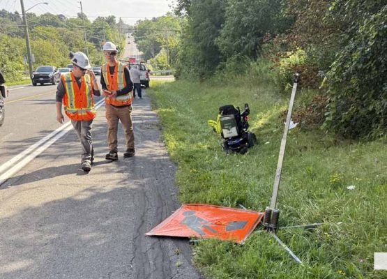 August 13, 2026 Electric Wheelchair Car Collision Port Hope4047