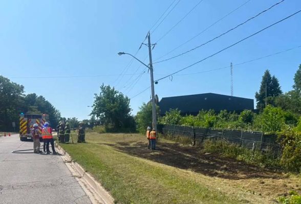 August 21, 2026 Grass Fire Highland Drive Port Hope4437