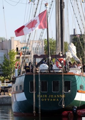 August 5, 2026 Fair Jeanne Leaving Cobourg Harbour3621