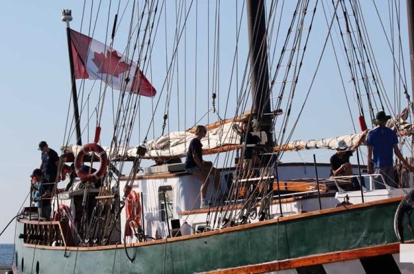 August 5, 2026 Fair Jeanne Leaving Cobourg Harbour3624